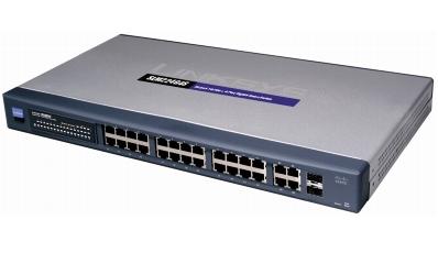 Cisco SLM224G4S 24-port 10/100 + 4-port Gigabit Smart Switch - R