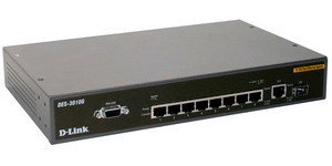 D-LINK DES-3010G Fast Ethernet Switch 8-Port 10/100Base-T +1 Gig
