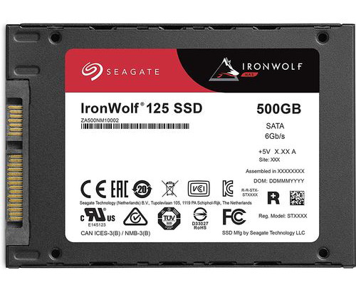 [ZA500NM1A002] Seagate IronWolf 125 SSD for NAS 500GB 2.5" SATA