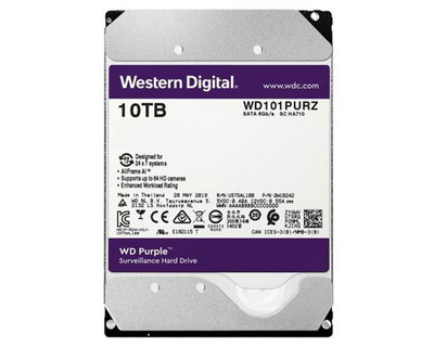 WD Purple 10TB (WD101PURZ) Surveillance Hard Drive