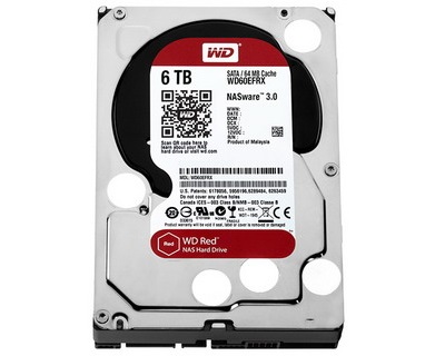 WD Red NAS HDD 6TB (WD60EFRX) SATA III 6.0Gb/s IntelliPower / Bu