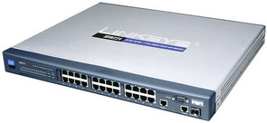 Cisco SRW224G4P 24-Port Fast Ethernet Switch + 4-Port Gigabit Uplink - PoE 