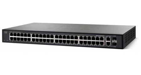 Cisco SLM248G 48-port 10/100 + 2-port Gigabit Smart Switch - SFP