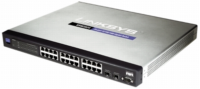 Cisco SRW2024 24-Port Gigabit Switch: WebView / Managed Rack Mou