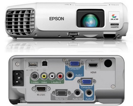 EPSON EB-S21 3LCD Projector SVGA 800 x 600 / Brightness 3,000 Lu