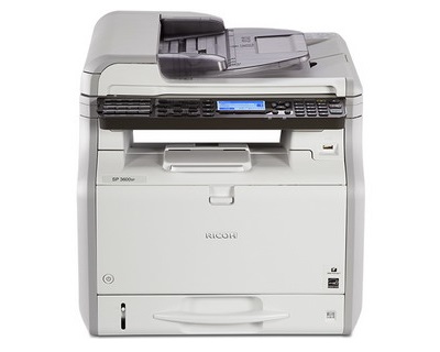 Ricoh Aficio SP 3600SF Black and White Multifunction Printer / P