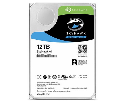 Seagate SkyHawk AI 12TB (ST12000VE0008) Surveillance Hard Drive
