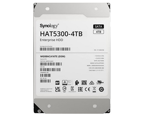 Synology HDD 4TB (HAT5300-4T) Enterprise Hard Drive for NAS