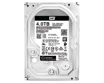 WD Black 4TB (WD4005FZBX) 3.5" Desktop HDD 7200rpm/256MB Cache