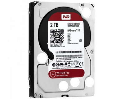 WD Red Pro NAS HDD 2TB (WD2002FFSX) SATA III 6.0Gb/s / 7200RPM /